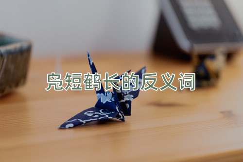 凫短鹤长的反义词