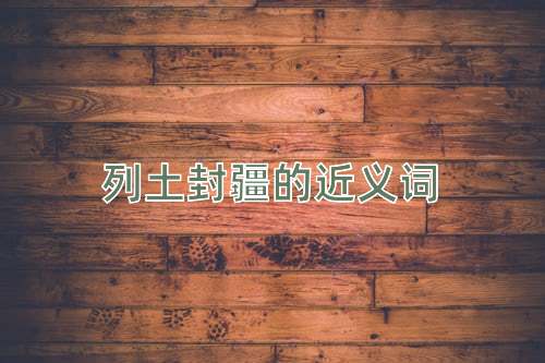 列土封疆的近义词