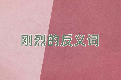 刚烈的反义词