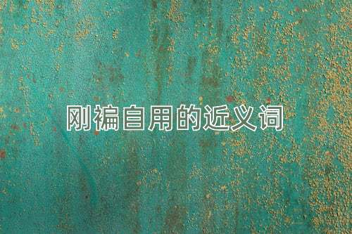 刚褊自用的近义词