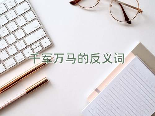 千军万马的反义词