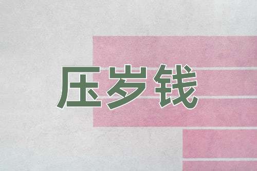 成语压岁钱