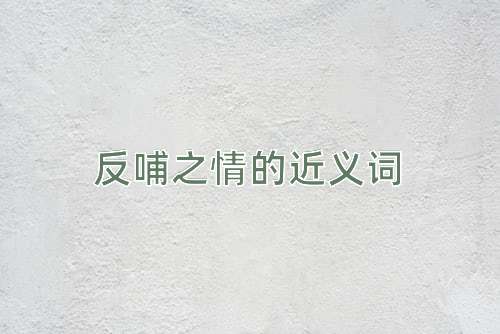 反哺之情的近义词