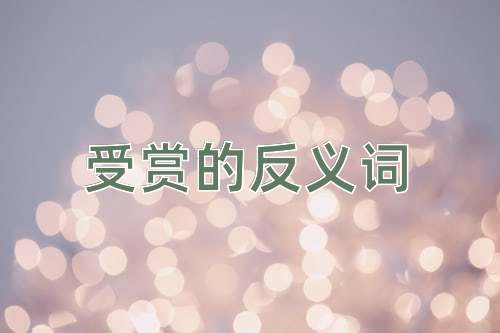 受赏的反义词
