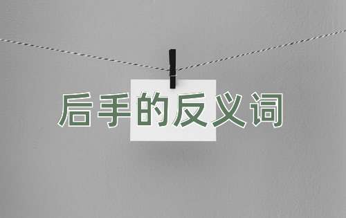 后手的反义词