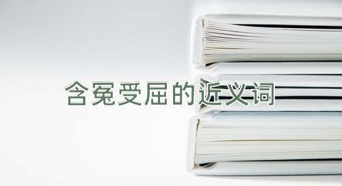含冤受屈的近义词