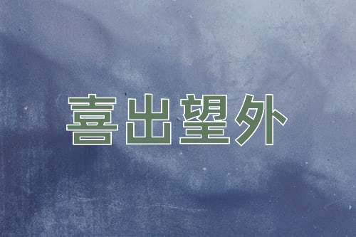 成语喜出望外