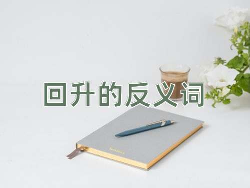 回升的反义词
