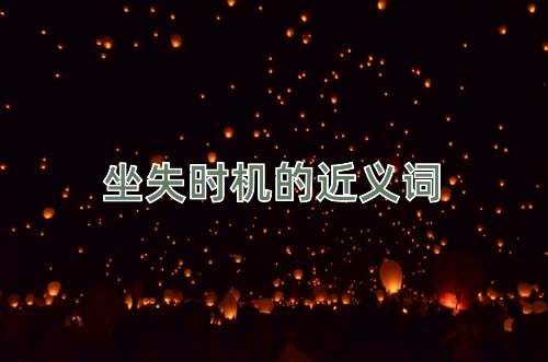 坐失时机的近义词
