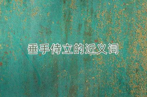 垂手侍立的近义词