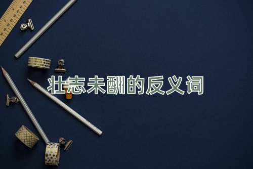 壮志未酬的反义词