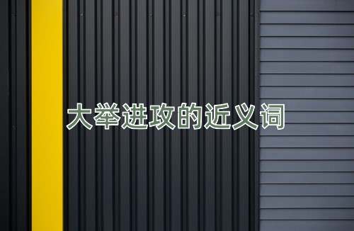 大举进攻的近义词