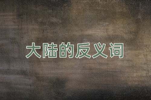 大陆的反义词