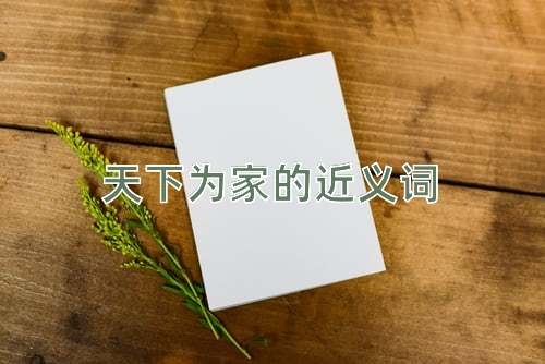 天下为家的近义词