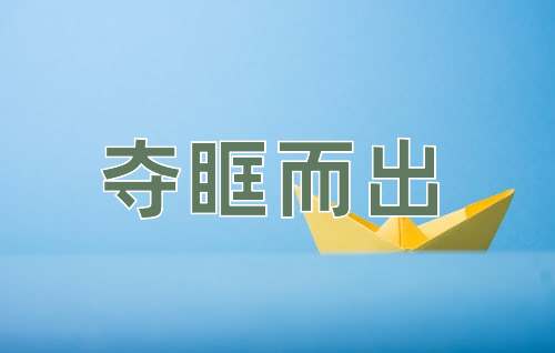 成语夺眶而出