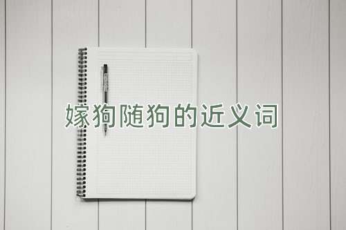 嫁狗随狗的近义词