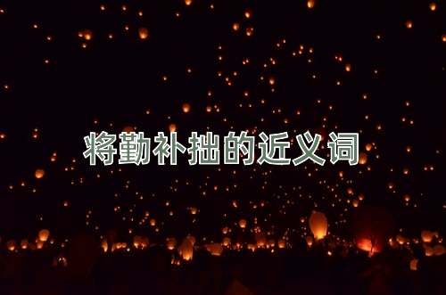 将勤补拙的近义词