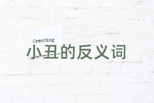 小丑的反义词