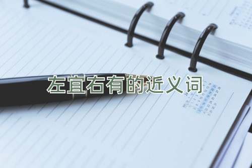 左宜右有的近义词