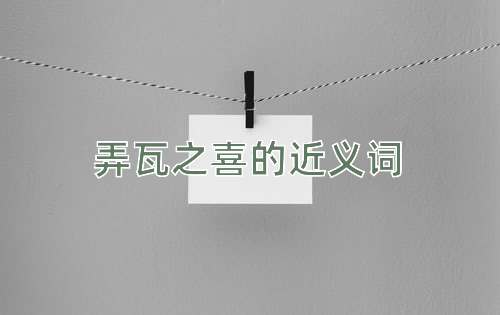 弄瓦之喜的近义词
