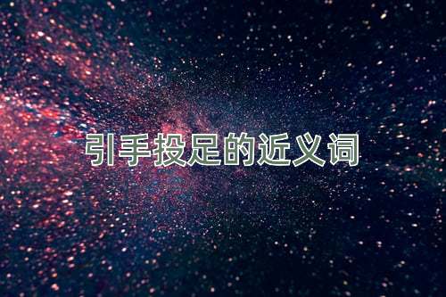 引手投足的近义词