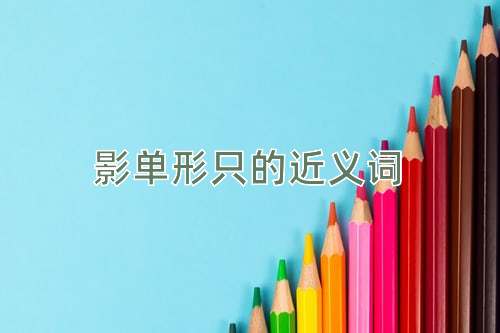 影单形只的近义词