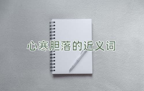 心寒胆落的近义词
