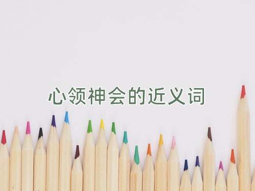 心领神会的近义词