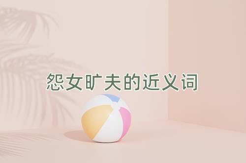 怨女旷夫的近义词