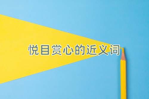 悦目赏心的近义词