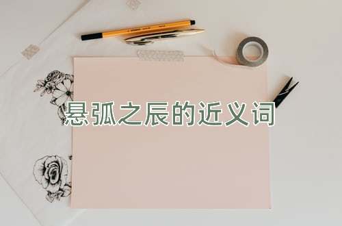 悬弧之辰的近义词