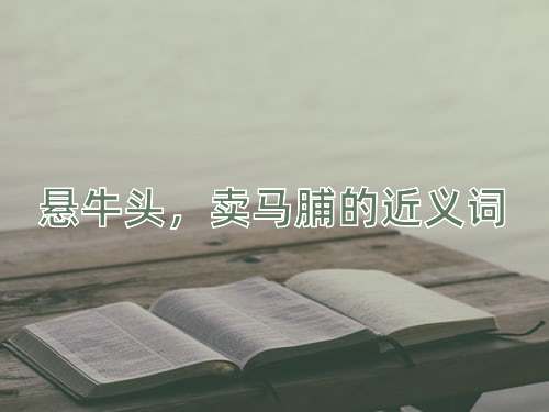 悬牛头，卖马脯的近义词