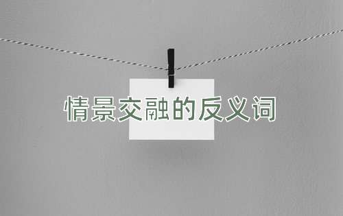 情景交融的反义词