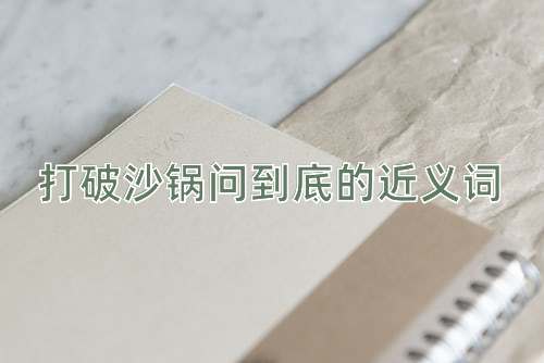 打破沙锅问到底的近义词
