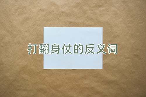 打翻身仗的反义词