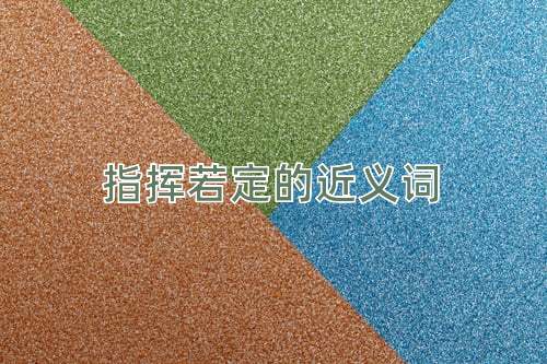 指挥若定的近义词