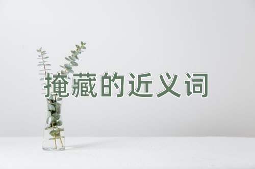 掩藏的近义词