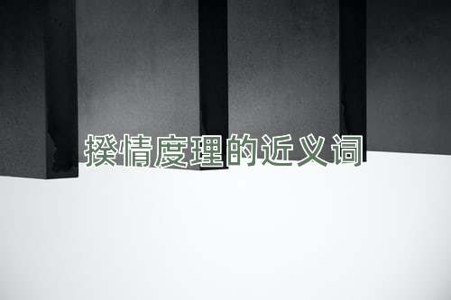 揆情度理的近义词