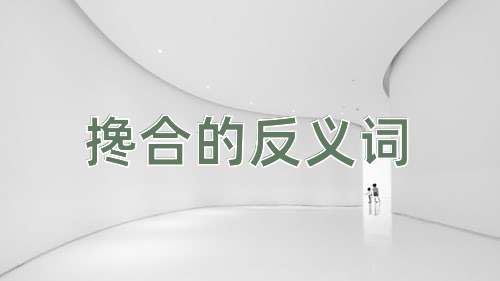 搀合的反义词