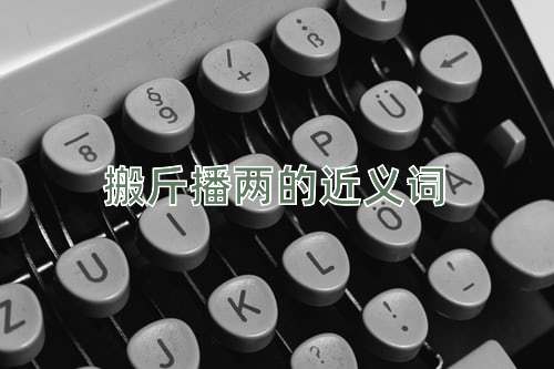 搬斤播两的近义词
