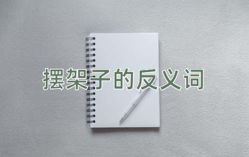 摆架子的反义词