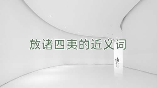 放诸四夷的近义词