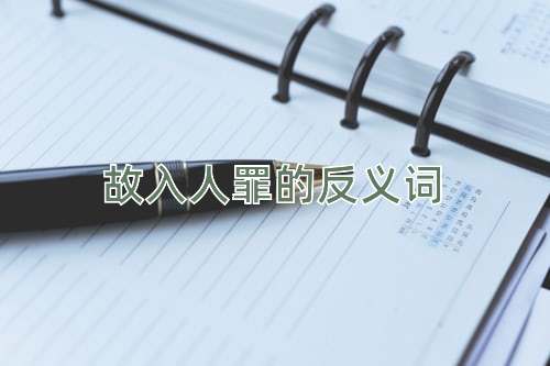 故入人罪的反义词