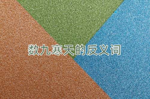数九寒天的反义词