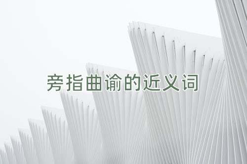 旁指曲谕的近义词