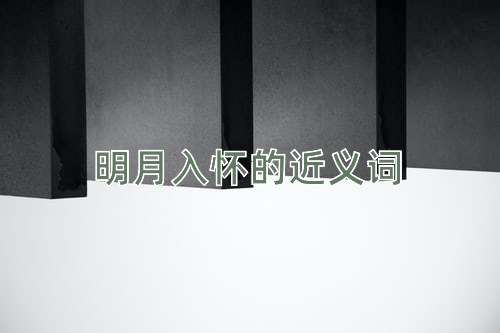 明月入怀的近义词