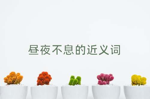 昼夜不息的近义词