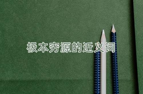 极本穷源的近义词