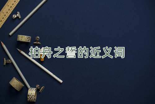 柏舟之誓的近义词