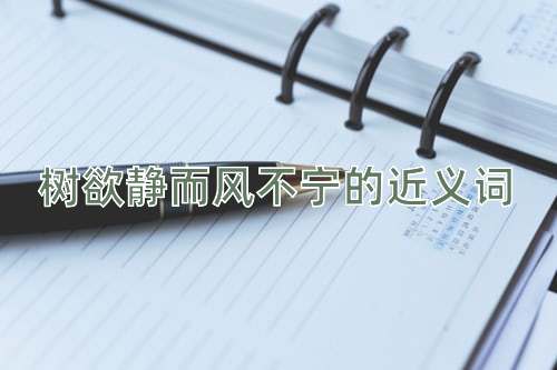 树欲静而风不宁的近义词